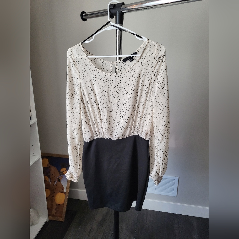 Dots & Ruffles Bodycon Dress